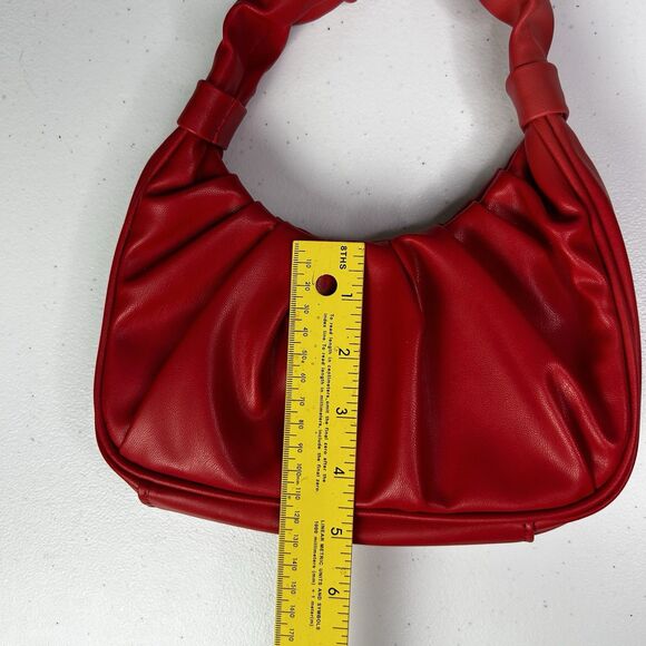 Olivia & Kate Coral Small Baguette Vegan Leather Handbag NWOT - Picture 7 of 9